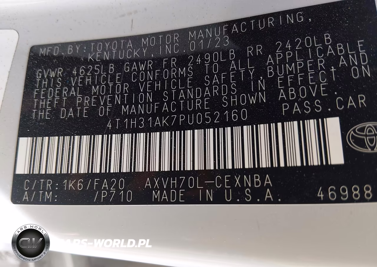 2023 Toyota Camry Le Hybrid VIN:4T1H31AK7PU052160 - 9