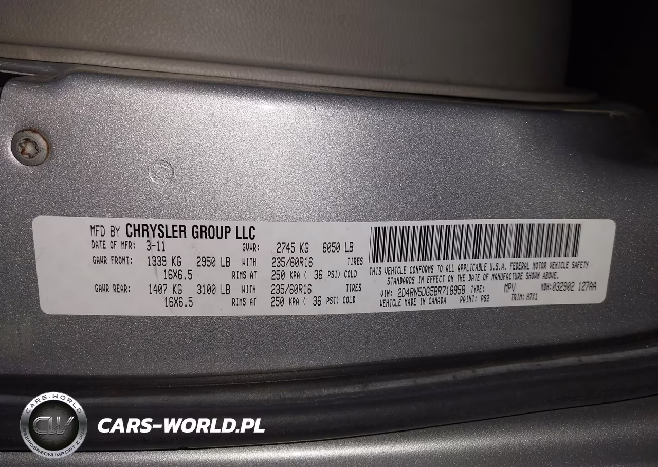 2011 Dodge Grand Caravan Crew VIN:2D4RN5DG5BR718958 - 9