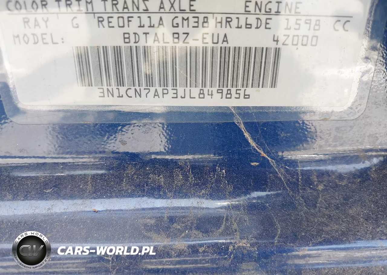 2018 Nissan Versa 1.6 Sv VIN:3N1CN7AP3JL849856 - 9