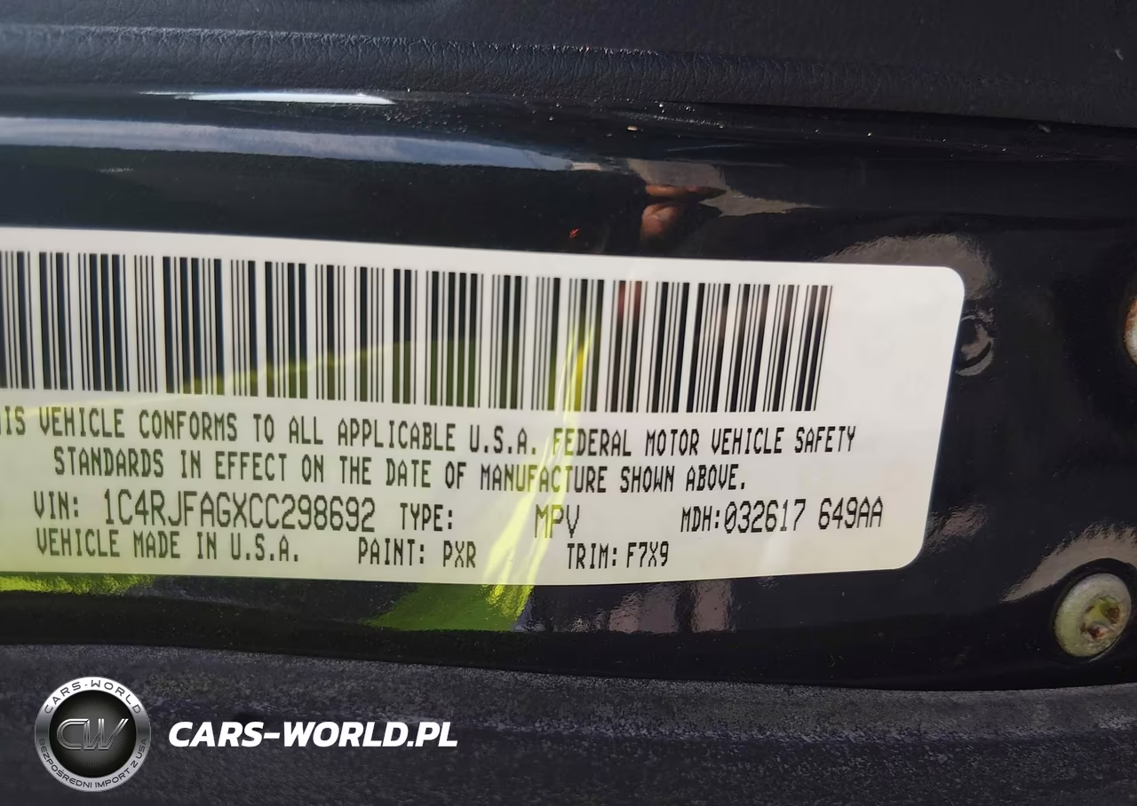 2012 Jeep Grand Cherokee Laredo VIN:1C4RJFAGXCC298692 - 9