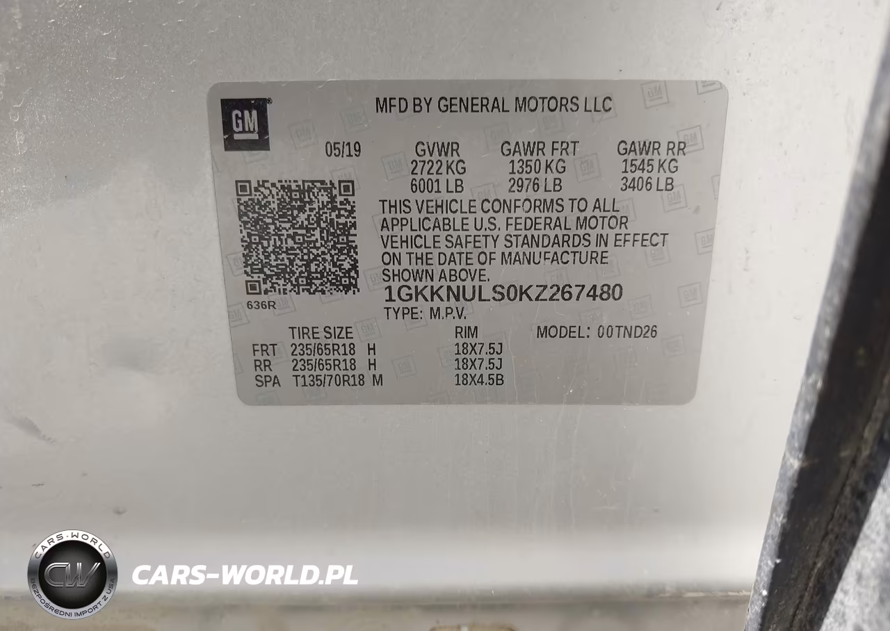 2019 GMC Acadia Slt-1 VIN:1GKKNULS0KZ267480 - 9