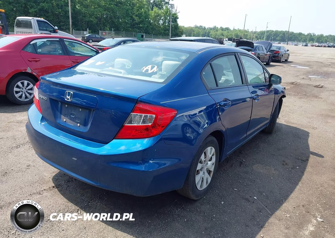 2012 Honda Civic Lx VIN:19XFB2F58CE340415 - 4
