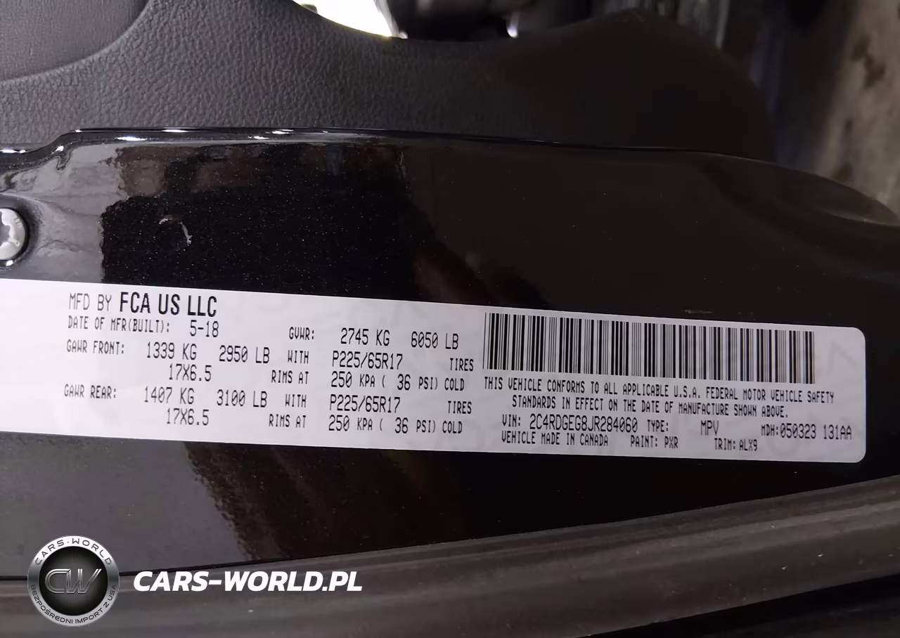 2018 Dodge Grand Caravan Gt VIN:2C4RDGEG8JR284060 - 9