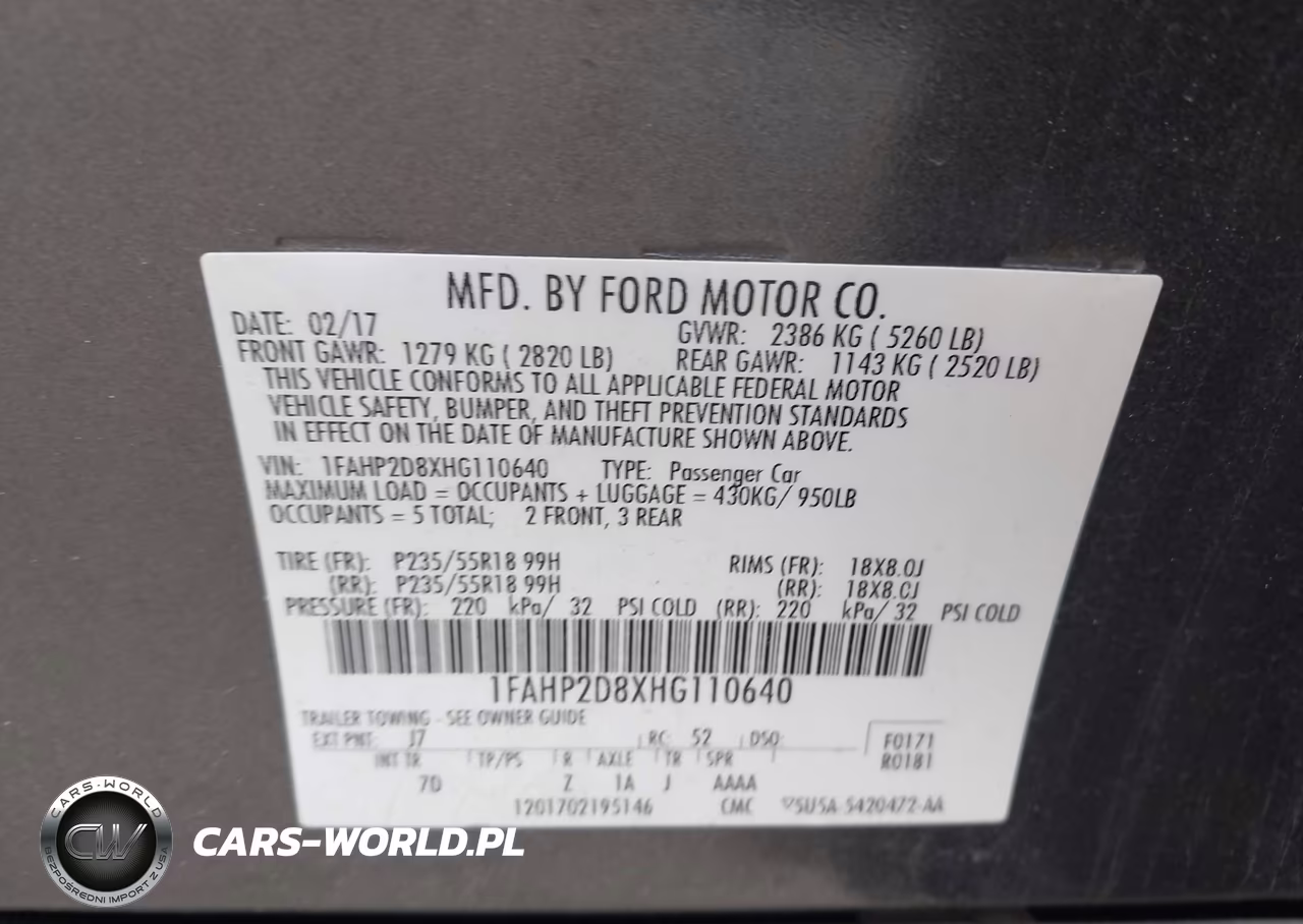 2017 Ford Taurus Se VIN:1FAHP2D8XHG110640 - 9