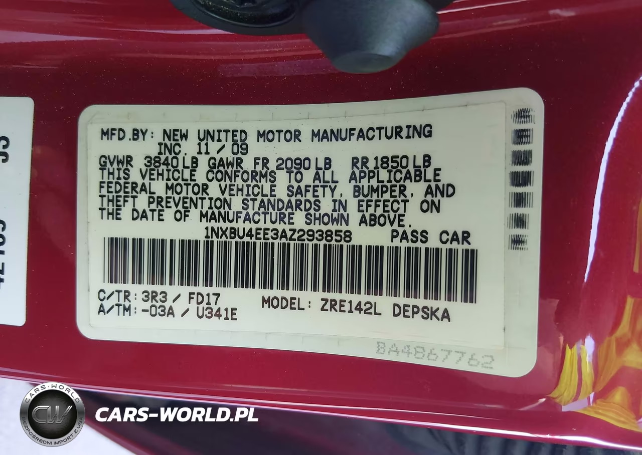 2010 Toyota Corolla S VIN:1NXBU4EE3AZ293858 - 9