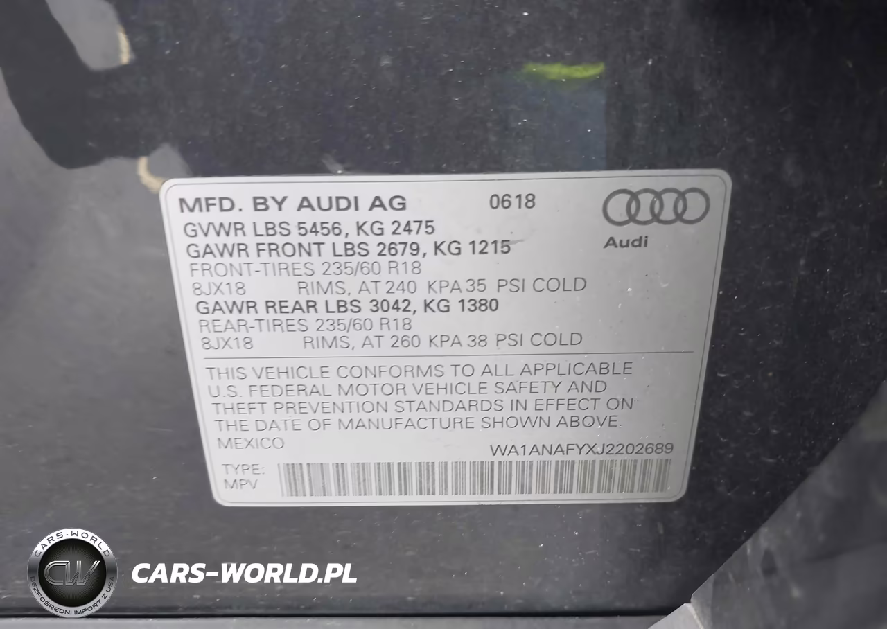 2018 Audi Q5 2.0T Premium-2.0T Tech Premium VIN:WA1ANAFYXJ2202689 - 9