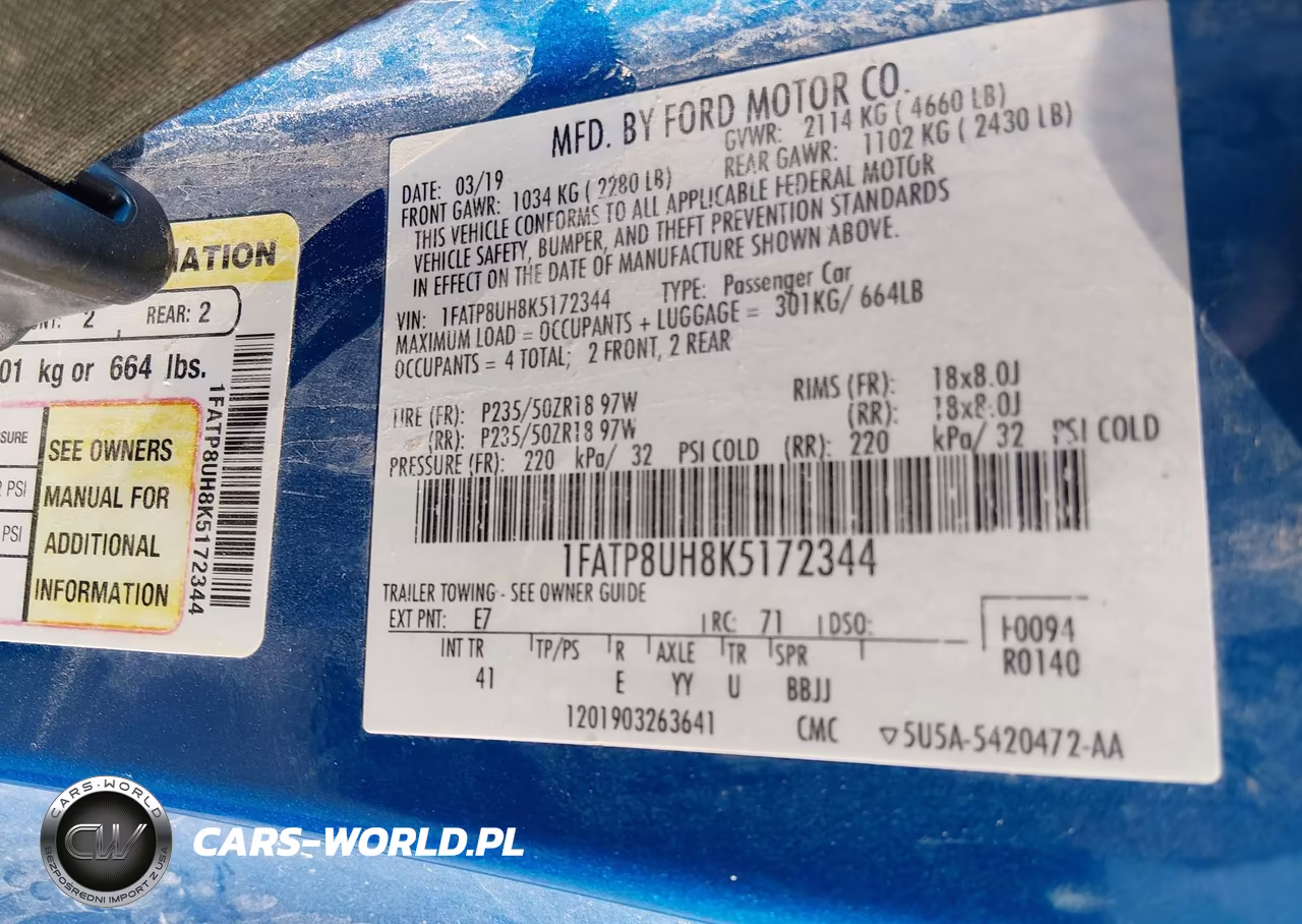 2019 Ford Mustang Ecoboost Premium VIN:1FATP8UH8K5172344 - 9