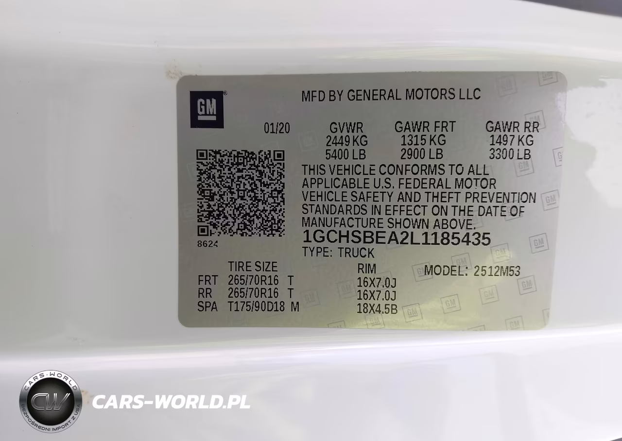 2020 Chevrolet Colorado 2Wd Long Box Wt VIN:1GCHSBEA2L1185435 - 9