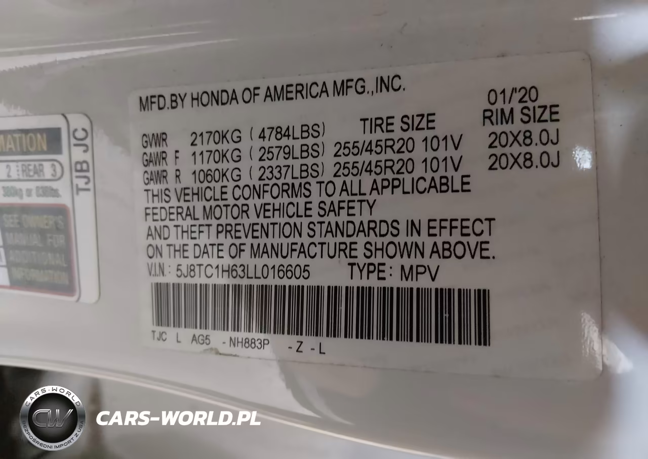 2020 Acura Rdx A-Spec Package VIN:5J8TC1H63LL016605 - 9