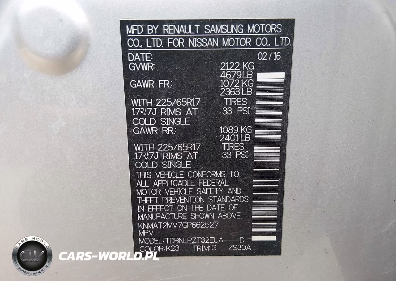 2016 Nissan Rogue S VIN:KNMAT2MV7GP662527 - 9