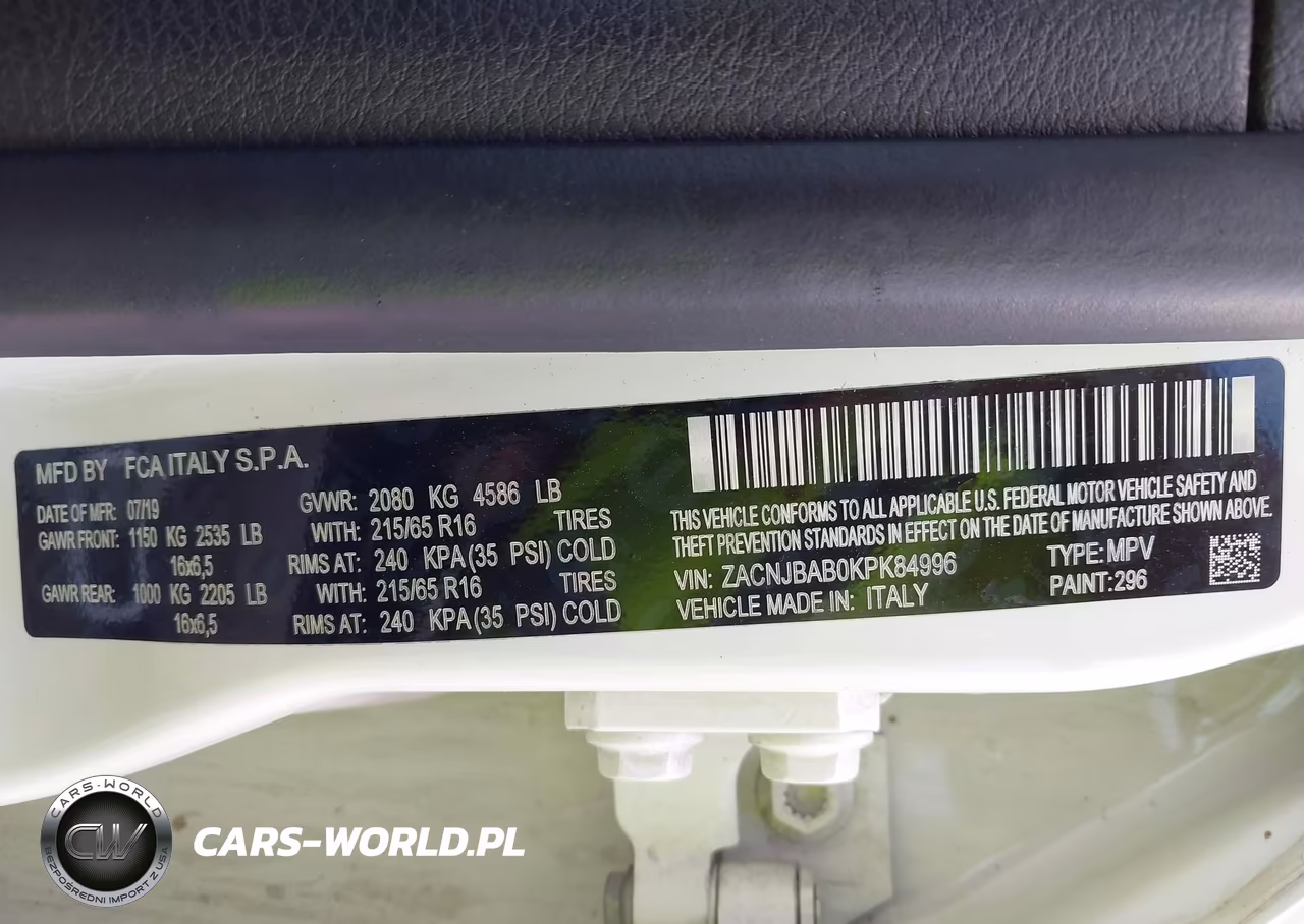 2019 Jeep Renegade Sport 4X4 VIN:ZACNJBAB0KPK84996 - 9