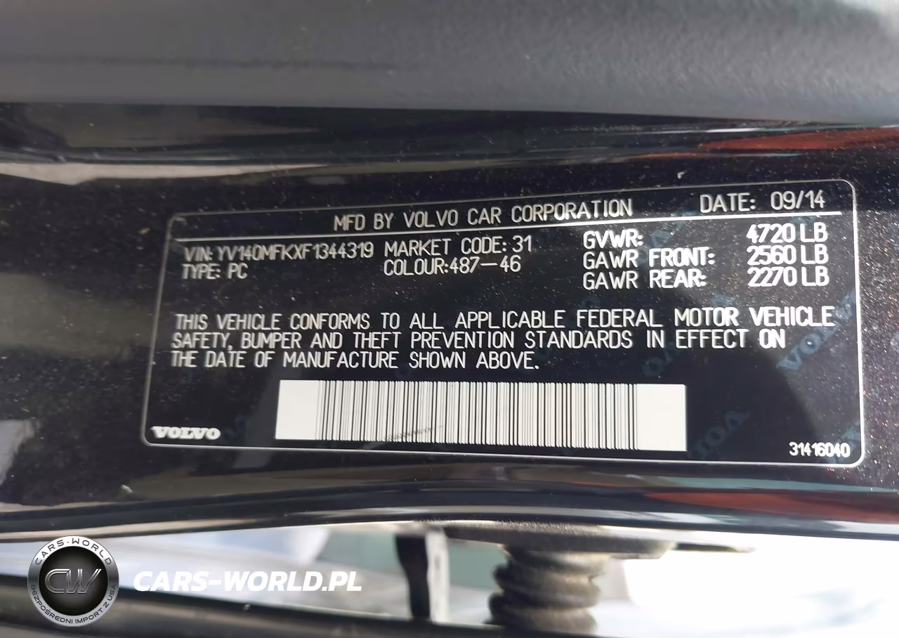 2015 Volvo S60 T5 Premier VIN:YV140MFKXF1344319 - 9