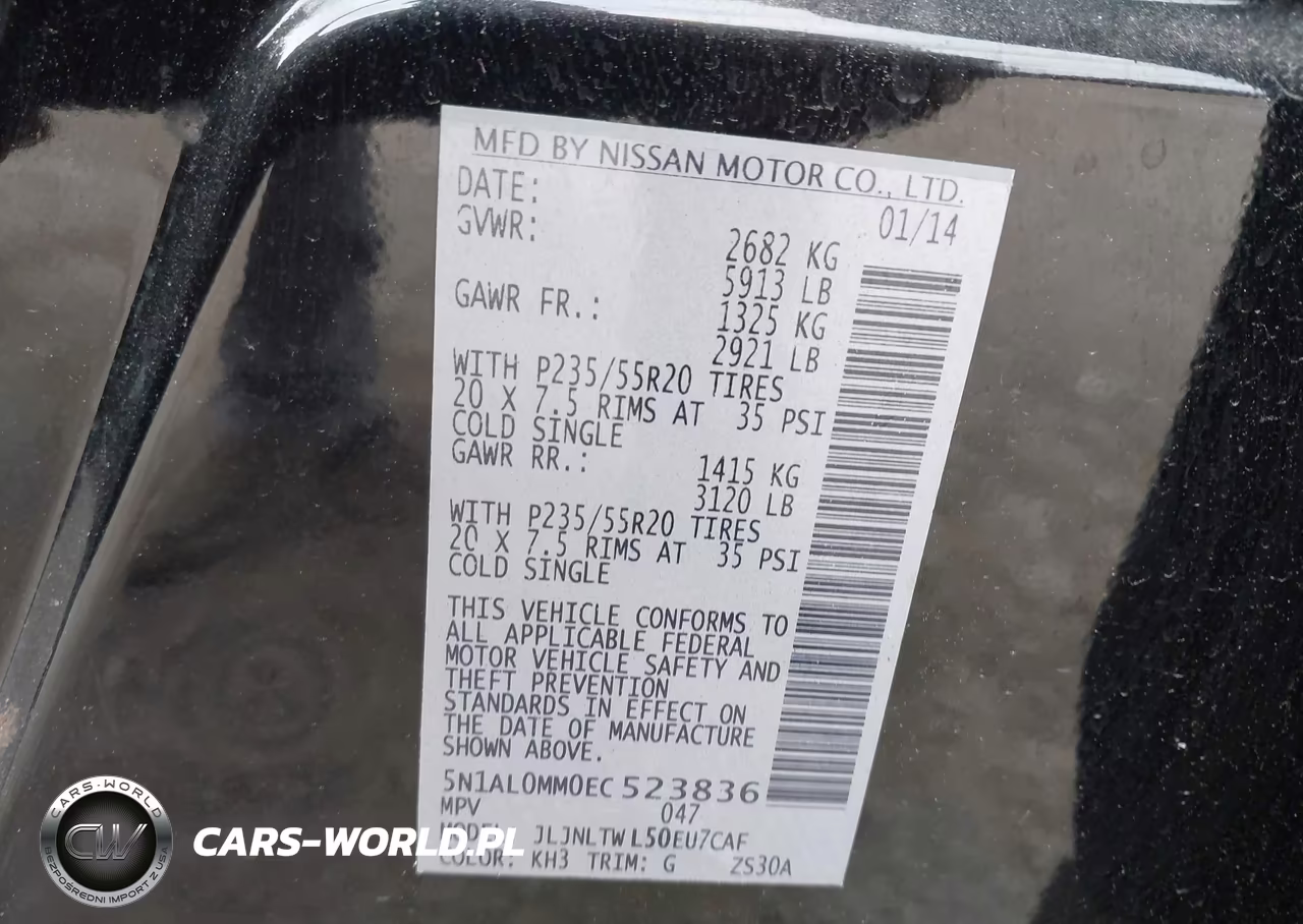 2014 Infiniti Qx60 VIN:5N1AL0MM0EC523836 - 9