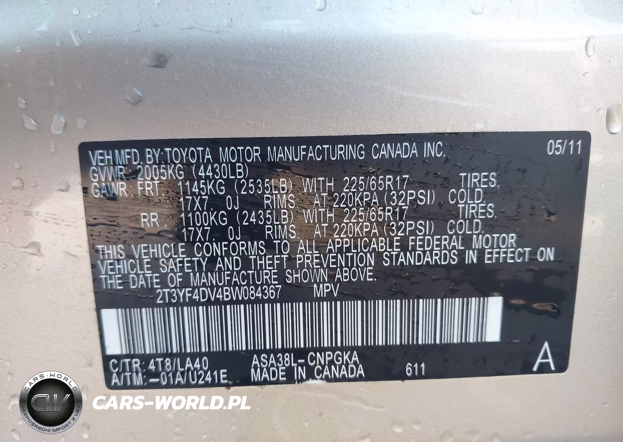 2011 Toyota Rav4 Limited VIN:2T3YF4DV4BW084367 - 9