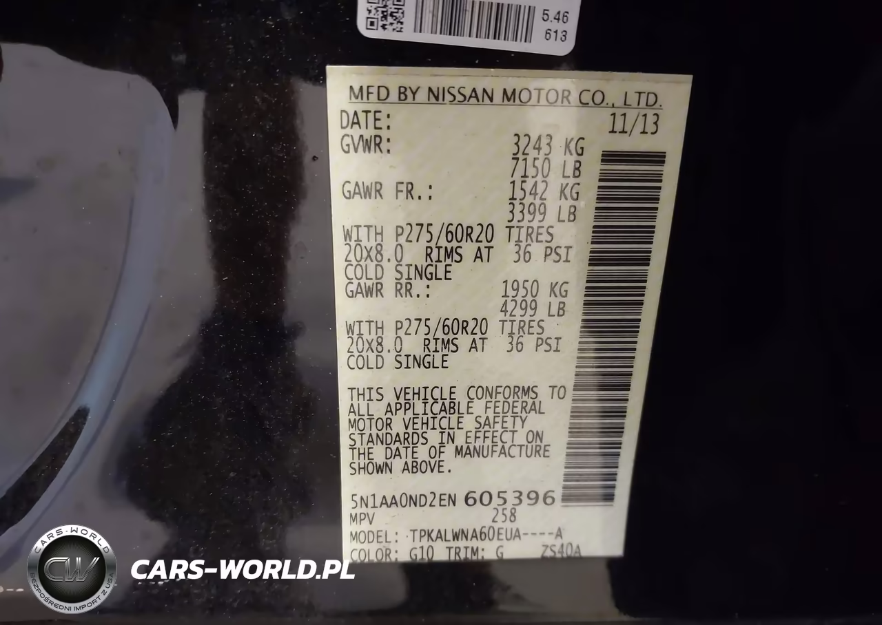 2014 Nissan Armada Platinum VIN:5N1AA0ND2EN605396 - 9