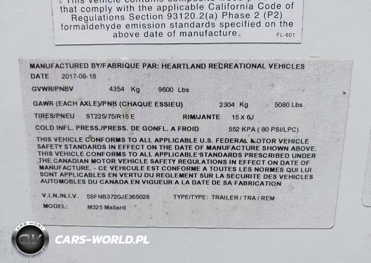 2018 Mallard Travel Trailer VIN:5SFNB3720JE365028 - 9