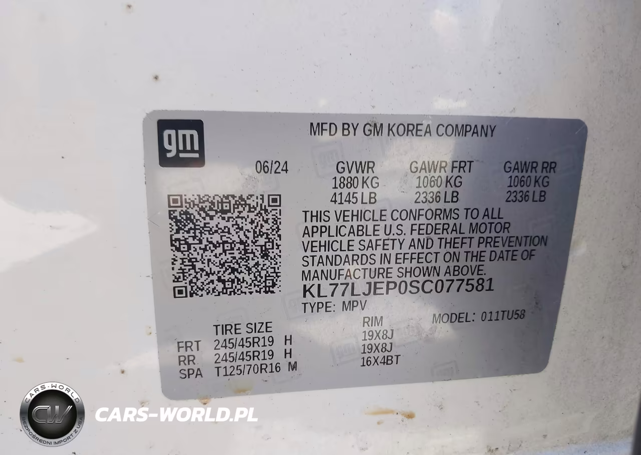 2025 Chevrolet Trax Fwd 2Rs VIN:KL77LJEP0SC077581 - 9