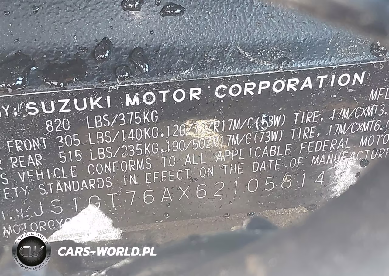 2006 Suzuki Gsx-R1000 VIN:JS1GT76AX62105814 - 10