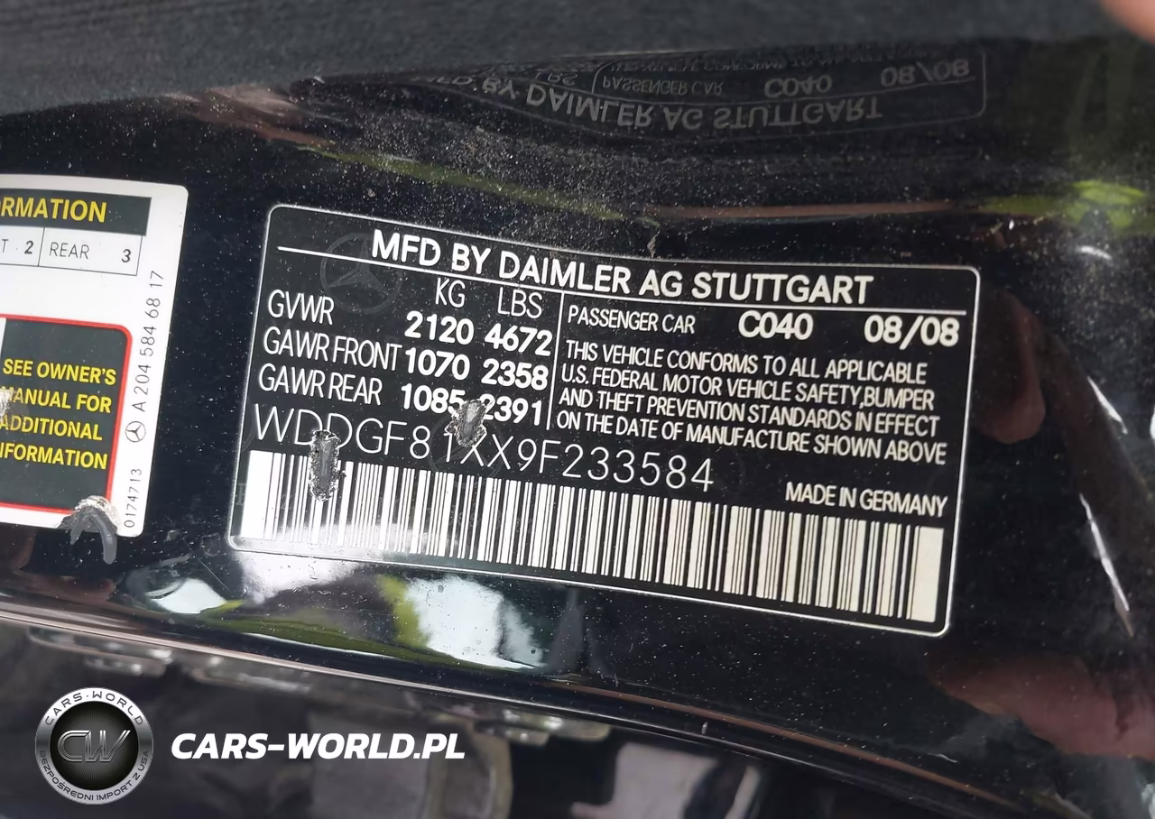 2009 Mercedes-Benz C 300 Luxury 4Matic-Sport 4Matic VIN:WDDGF81XX9F233584 - 9