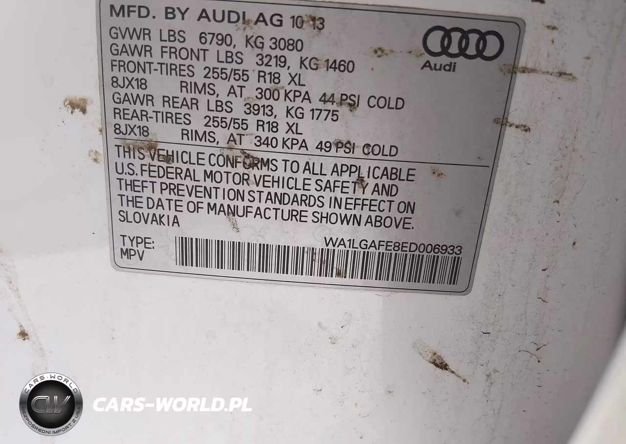 2014 Audi Q7 3.0T Premium VIN:WA1LGAFE8ED006933 - 9