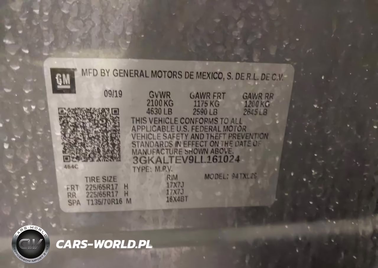 2020 GMC Terrain Awd Sle VIN:3GKALTEV9LL161024 - 9