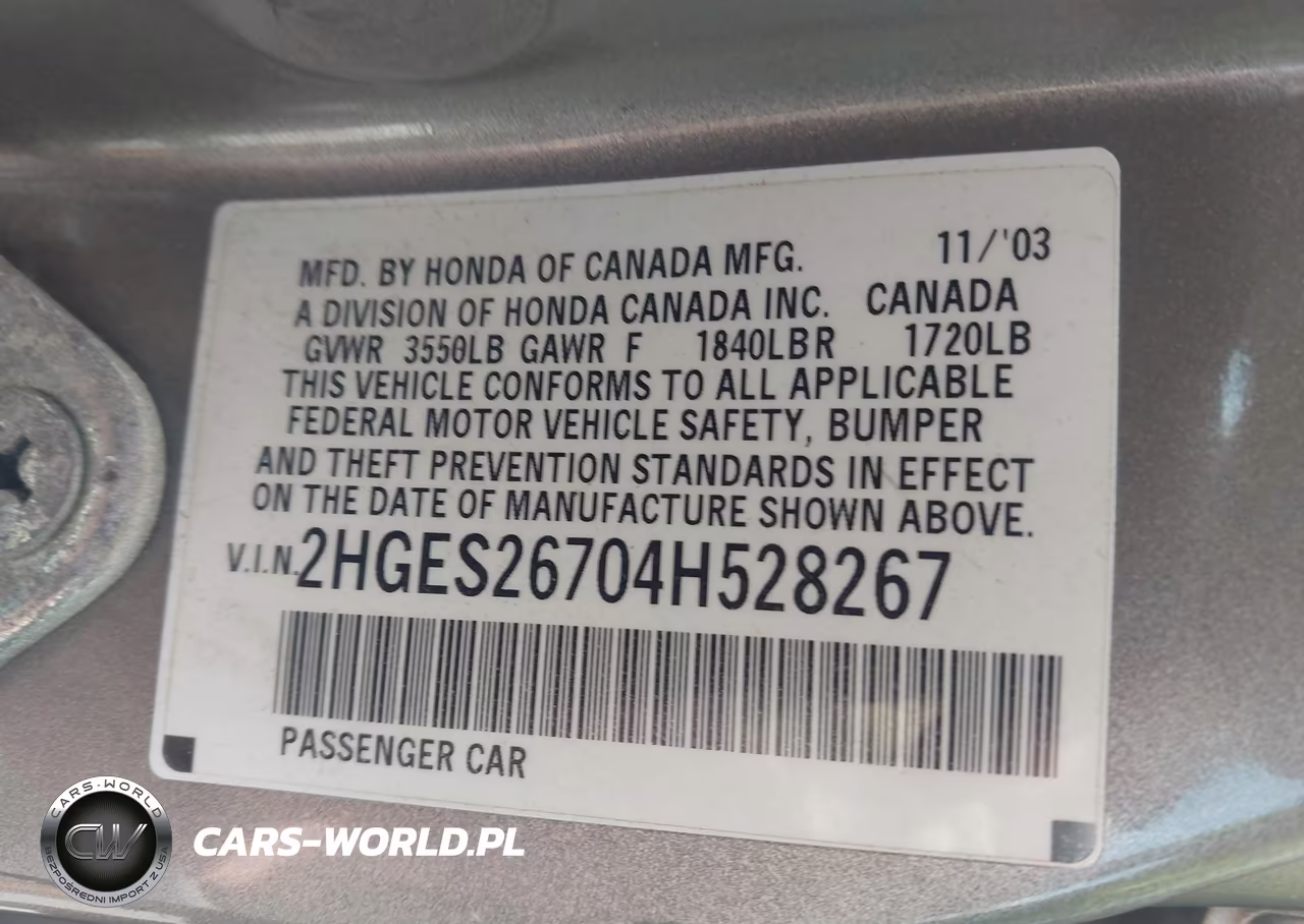 2004 Honda Civic Ex VIN:2HGES26704H528267 - 9