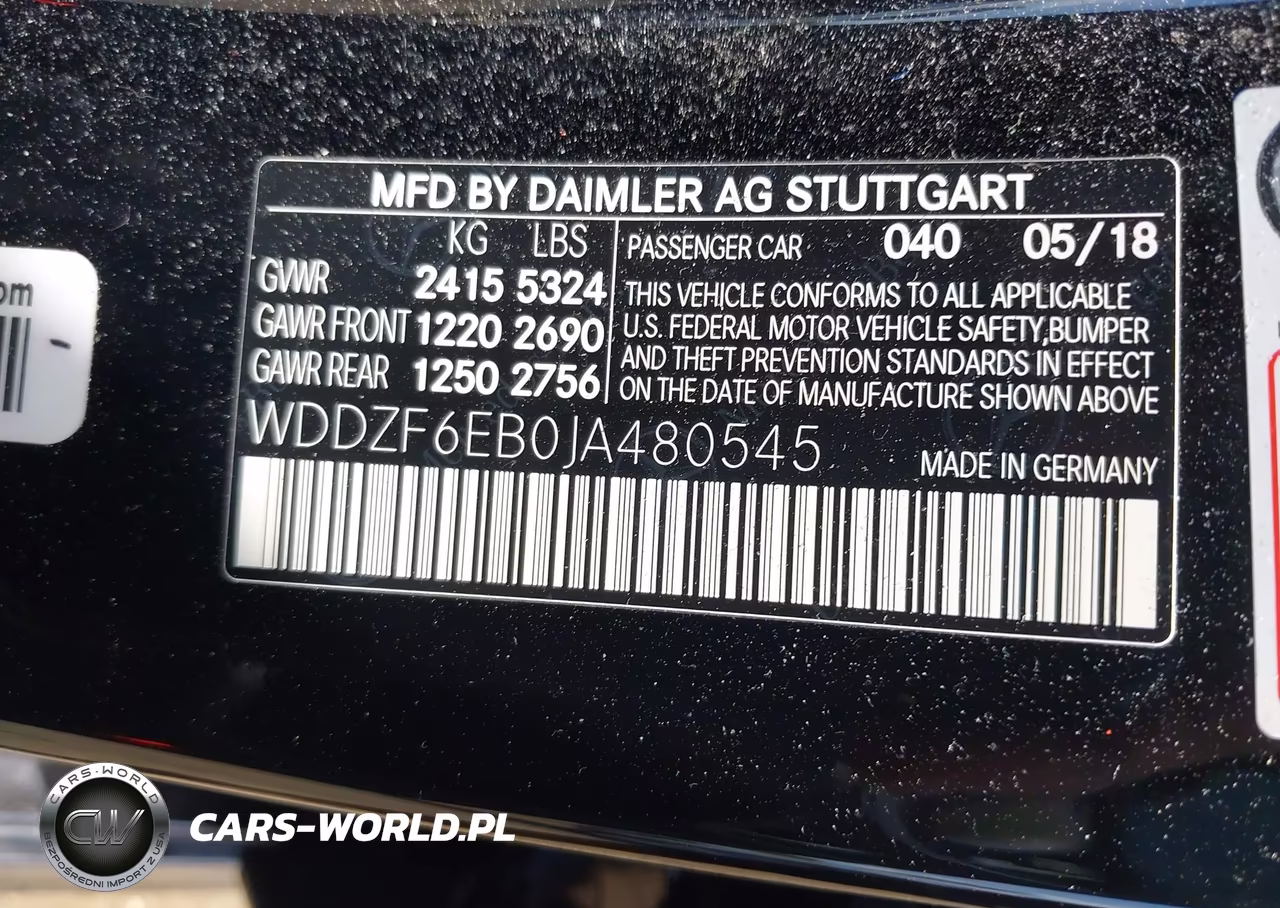 2018 Mercedes-Benz Amg E 43 4Matic VIN:WDDZF6EB0JA480545 - 9