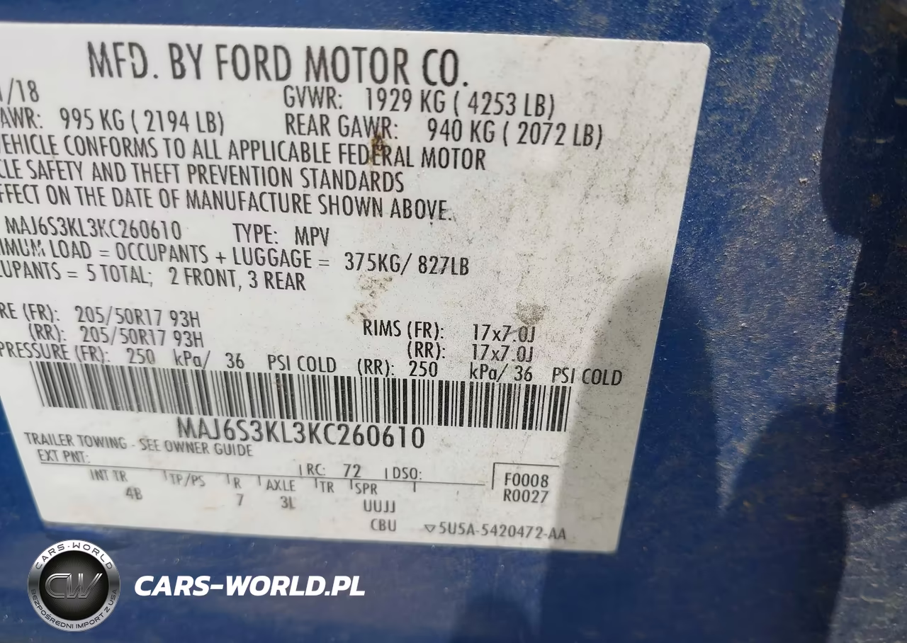 2019 Ford Ecosport Titanium VIN:MAJ6S3KL3KC260610 - 9