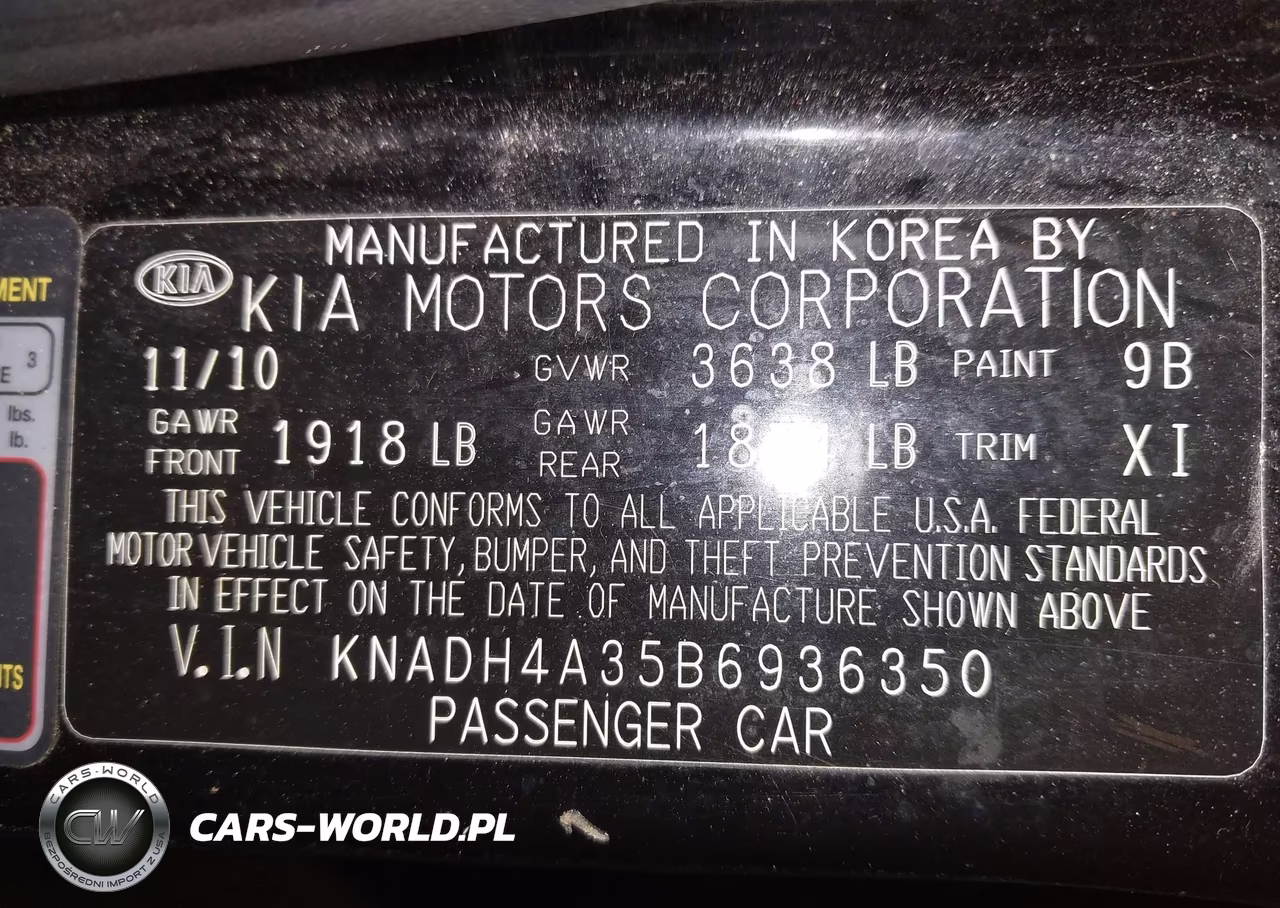 2011 Kia Rio Lx VIN:KNADH4A35B6936350 - 9