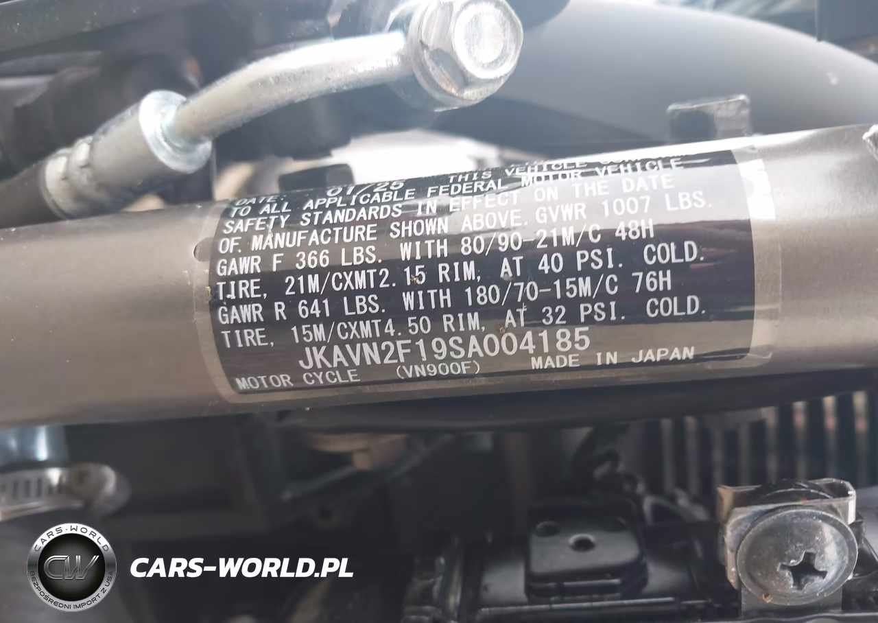 2025 Kawasaki Vn900 F VIN:JKAVN2F19SA004185 - 10
