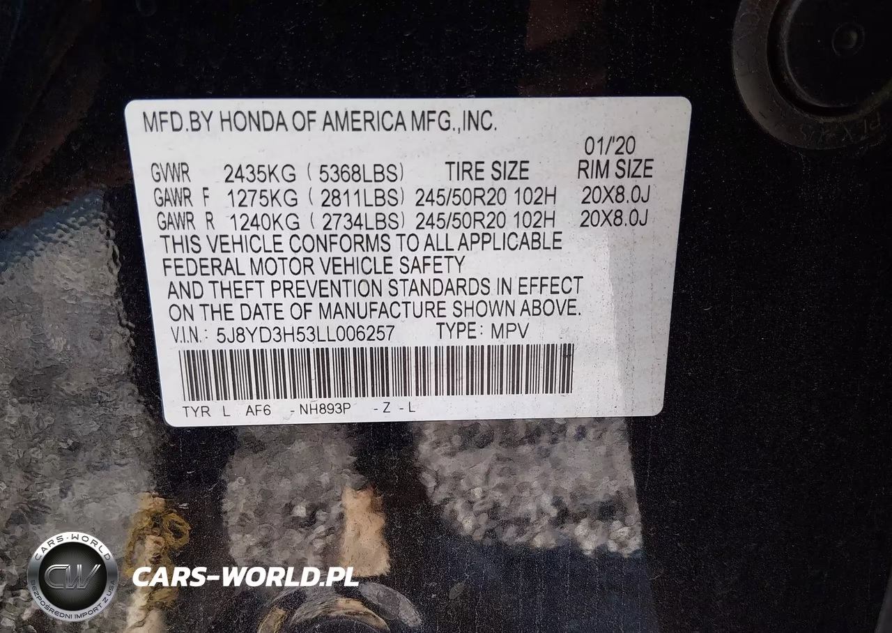 2020 Acura Mdx Technology Package VIN:5J8YD3H53LL006257 - 9