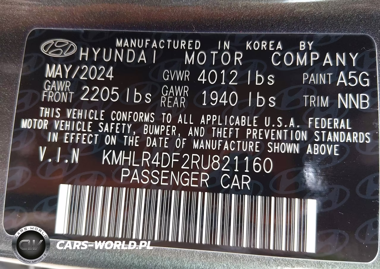 2024 Hyundai Elantra N Line VIN:KMHLR4DF2RU821160 - 9