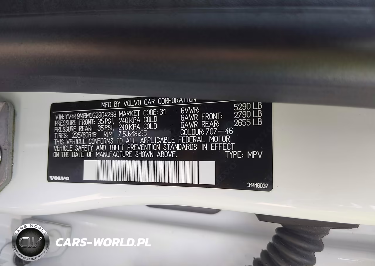 2016 Volvo Xc60 T6 Drive-E Platinum VIN:YV449MRM0G2904298 - 9