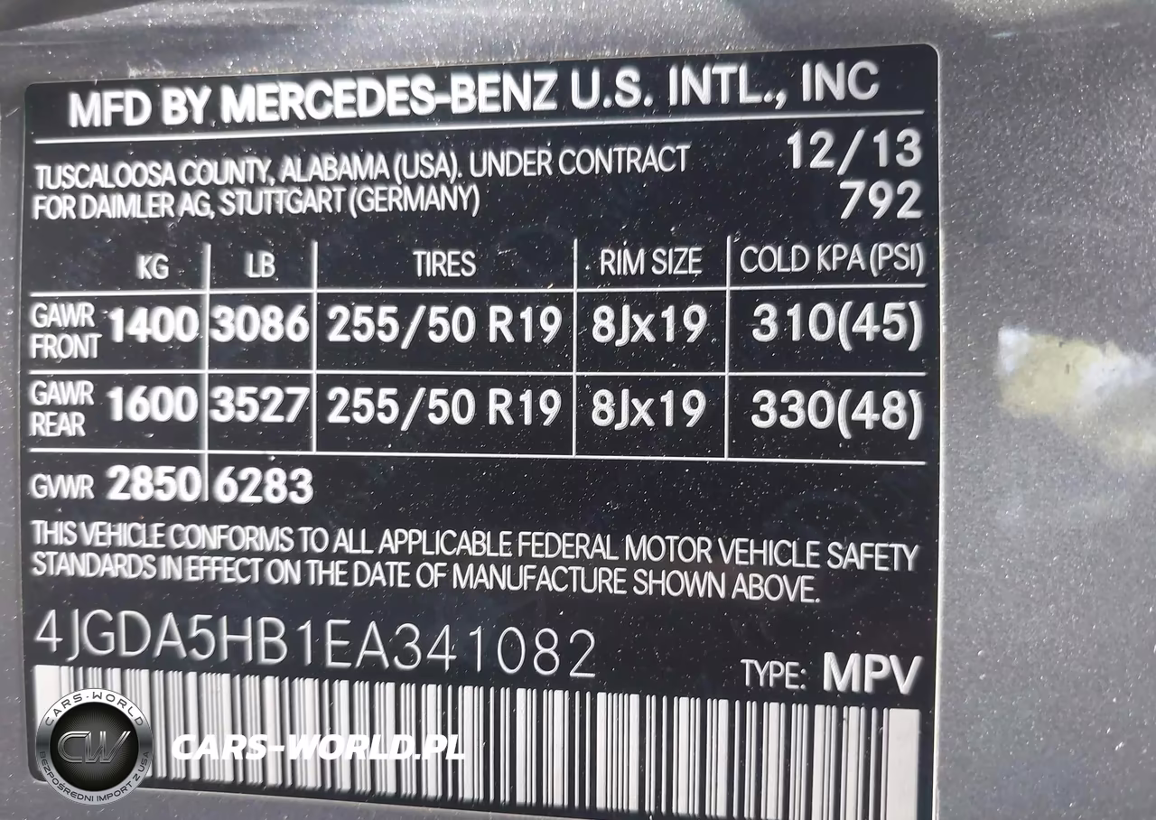 2014 Mercedes-Benz Ml 350 4Matic VIN:4JGDA5HB1EA341082 - 9