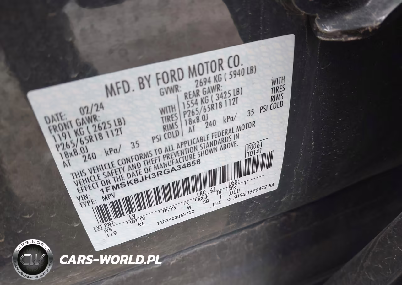 2024 Ford Explorer Timberline VIN:1FMSK8JH3RGA34858 - 9