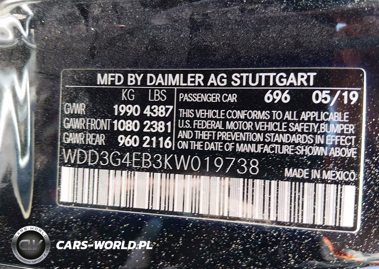2019 Mercedes-Benz A 220 VIN:WDD3G4EB3KW019738 - 9