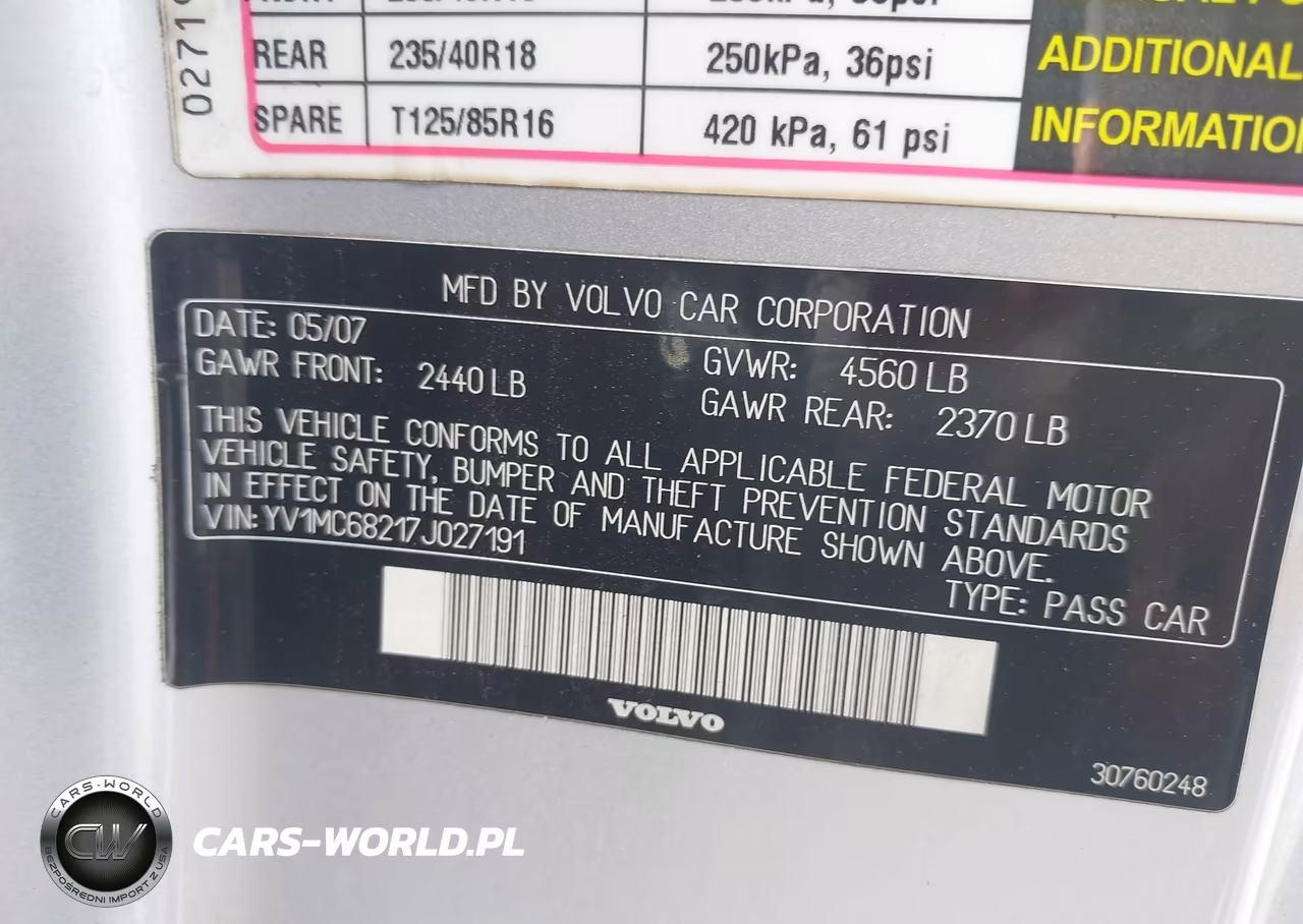 2007 Volvo C70 T5 VIN:YV1MC68217J027191 - 9