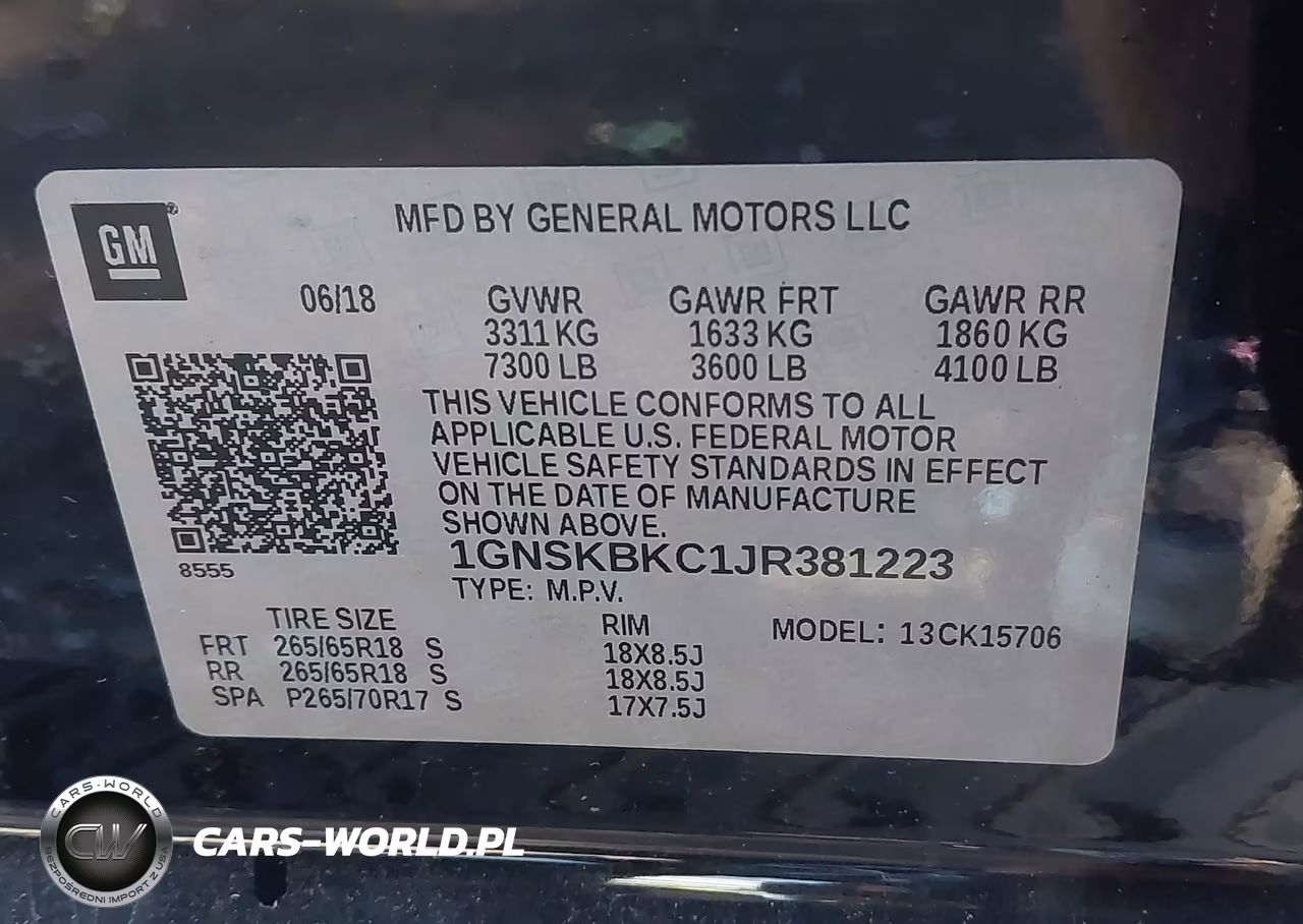 2018 Chevrolet Tahoe Lt VIN:1GNSKBKC1JR381223 - 9