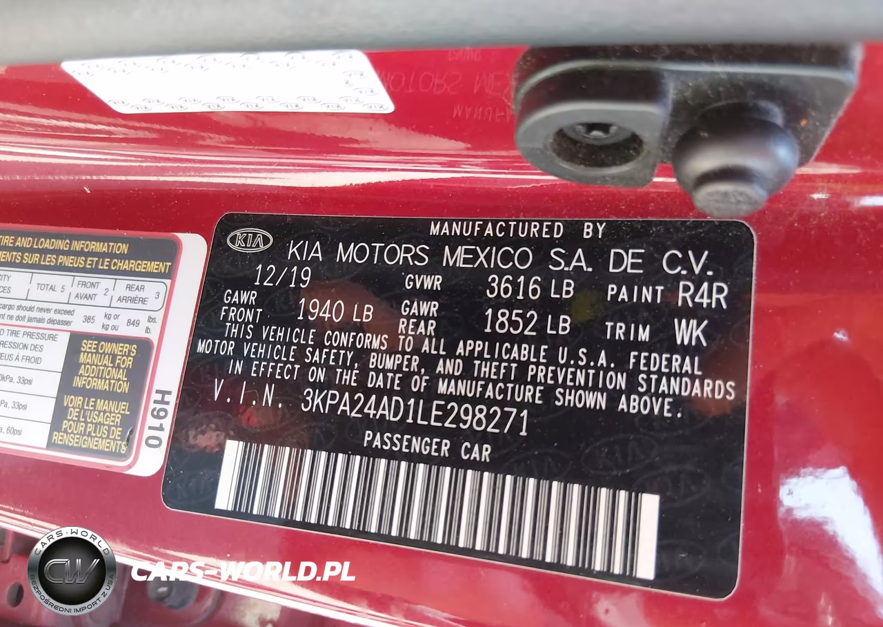2020 Kia Rio S VIN:3KPA24AD1LE298271 - 9