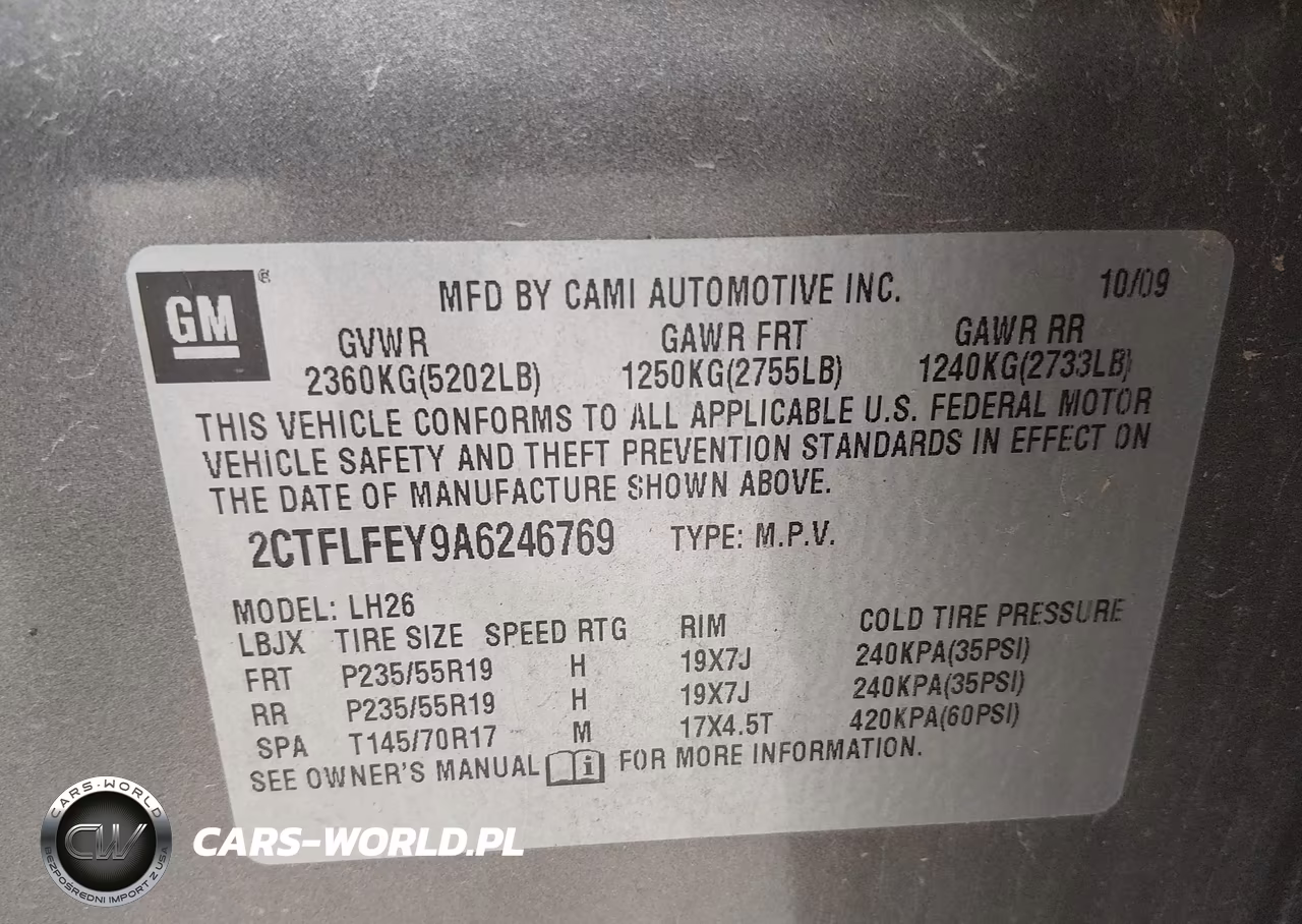 2010 GMC Terrain Slt-1 VIN:2CTFLFEY9A6246769 - 9