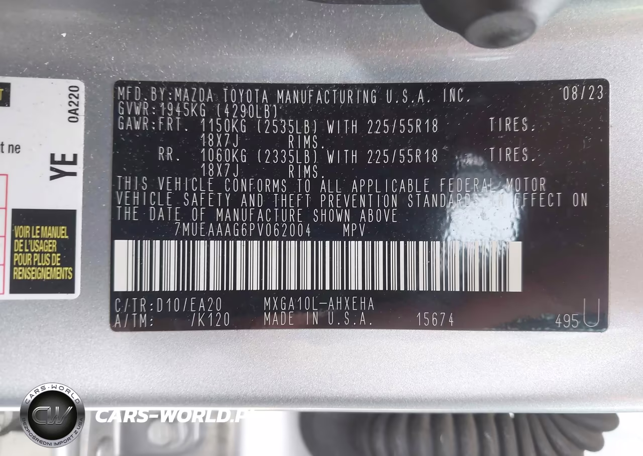 2023 Toyota Corolla Cross Xle VIN:7MUEAAAG6PV062004 - 9