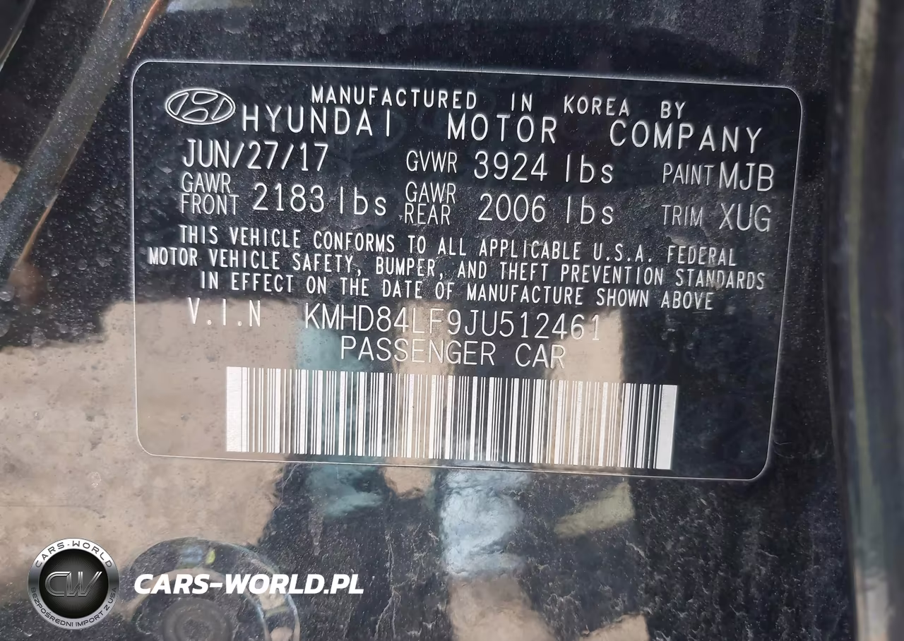 2018 Hyundai Elantra Value Edition VIN:KMHD84LF9JU512461 - 9