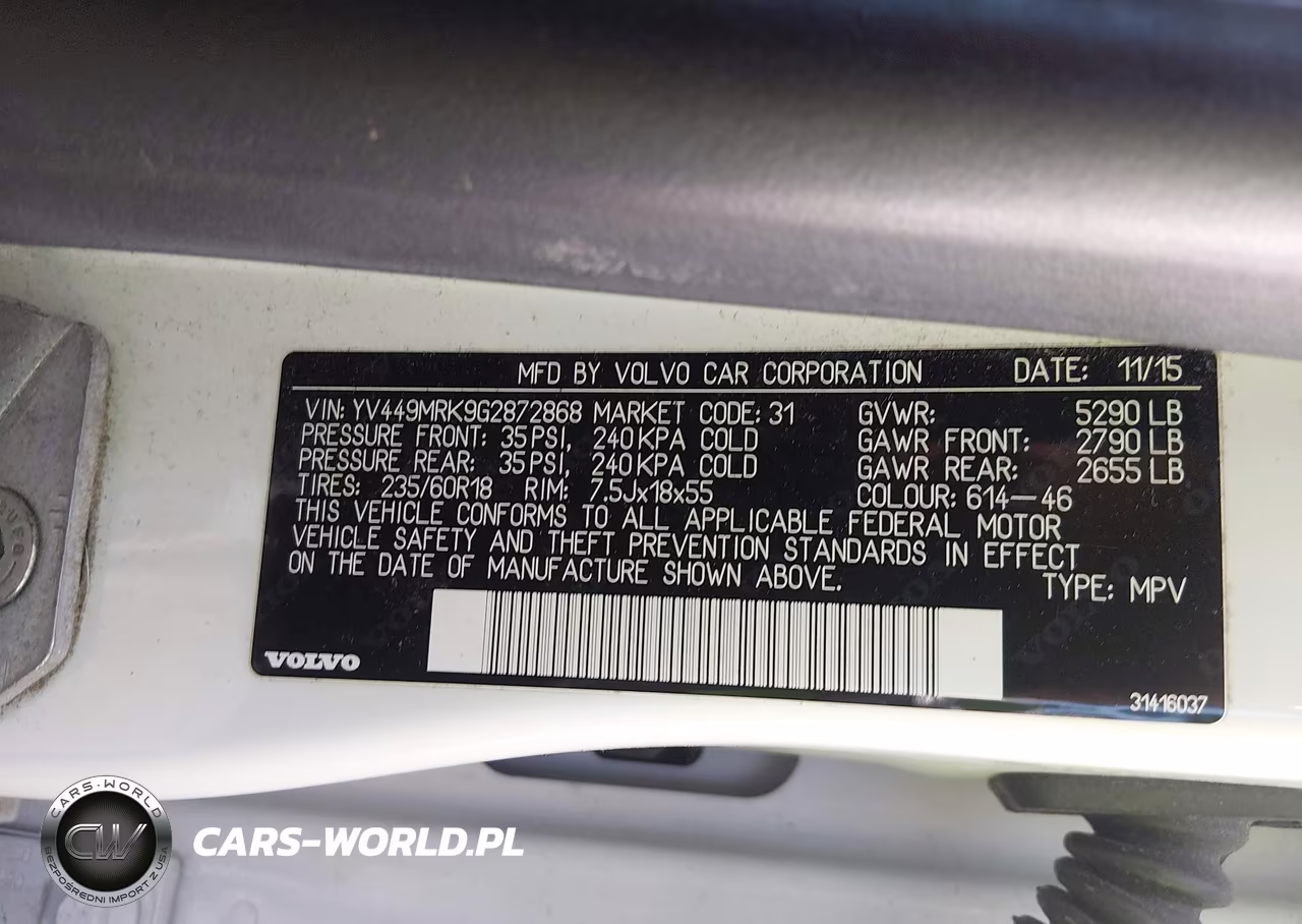 2016 Volvo Xc60 T6 Drive-E VIN:YV449MRK9G2872868 - 9