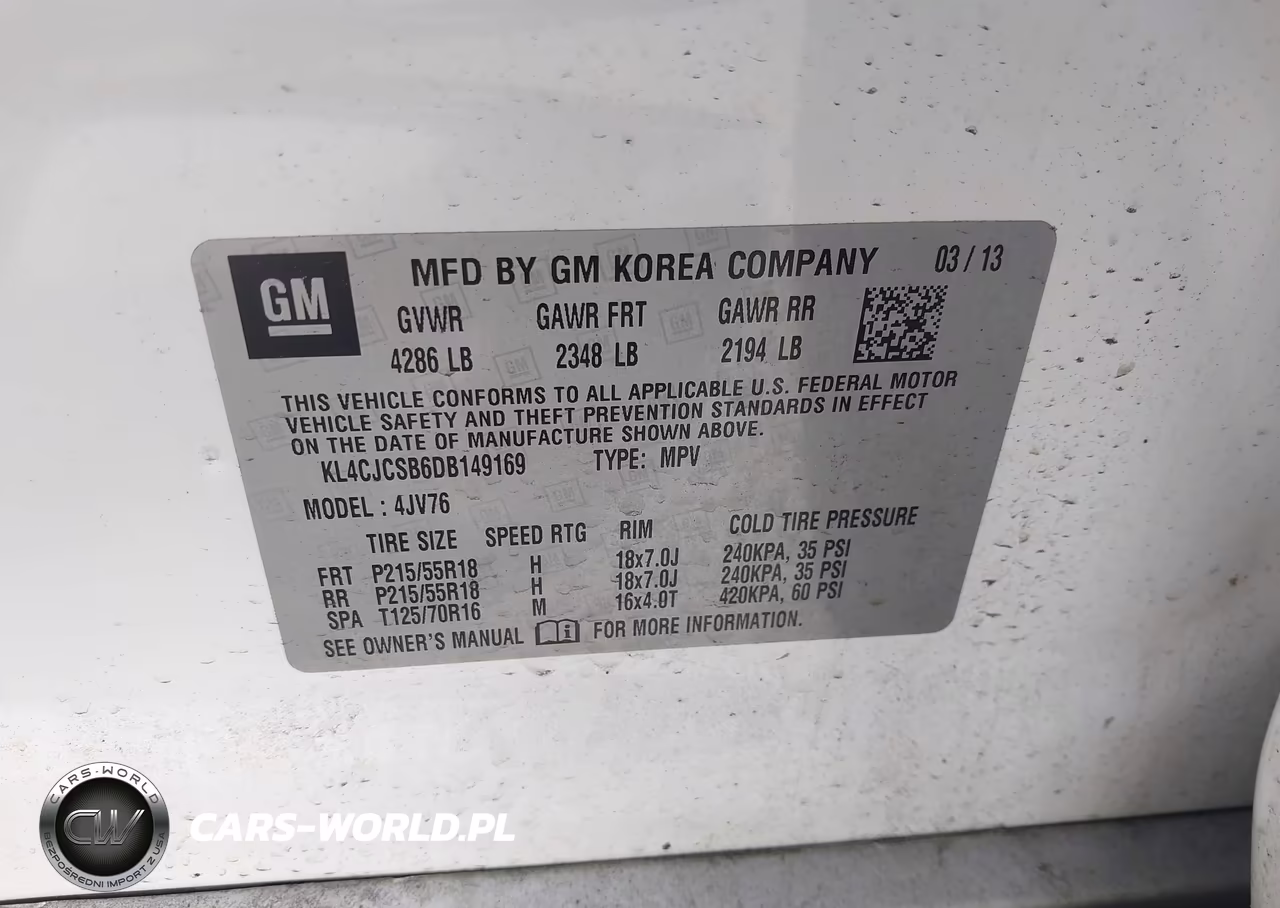 2013 Buick Encore Leather VIN:KL4CJCSB6DB149169 - 9