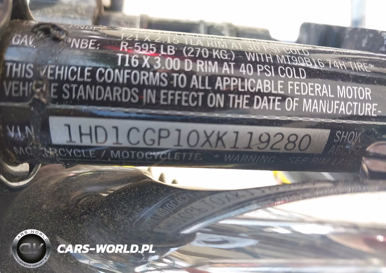 1999 Harley-Davidson Xl1200 C VIN:1HD1CGP10XK119280 - 10