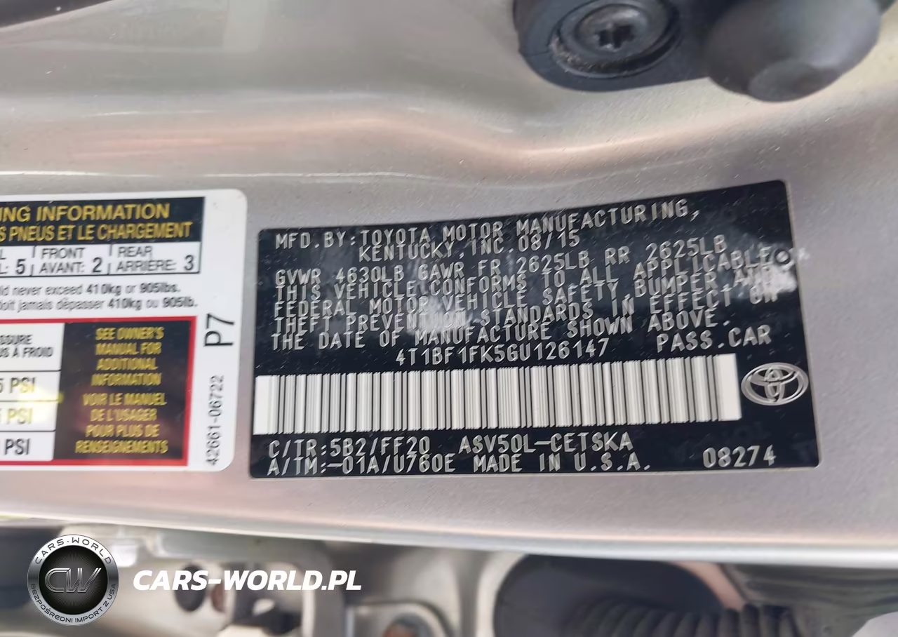 2016 Toyota Camry Se VIN:4T1BF1FK5GU126147 - 9