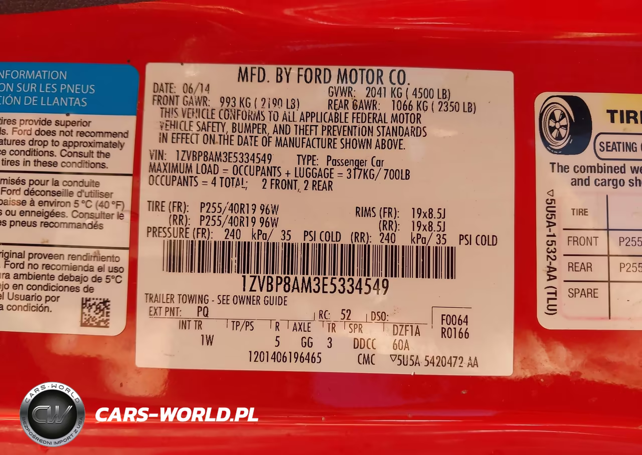 2014 Ford Mustang V6 VIN:1ZVBP8AM3E5334549 - 9