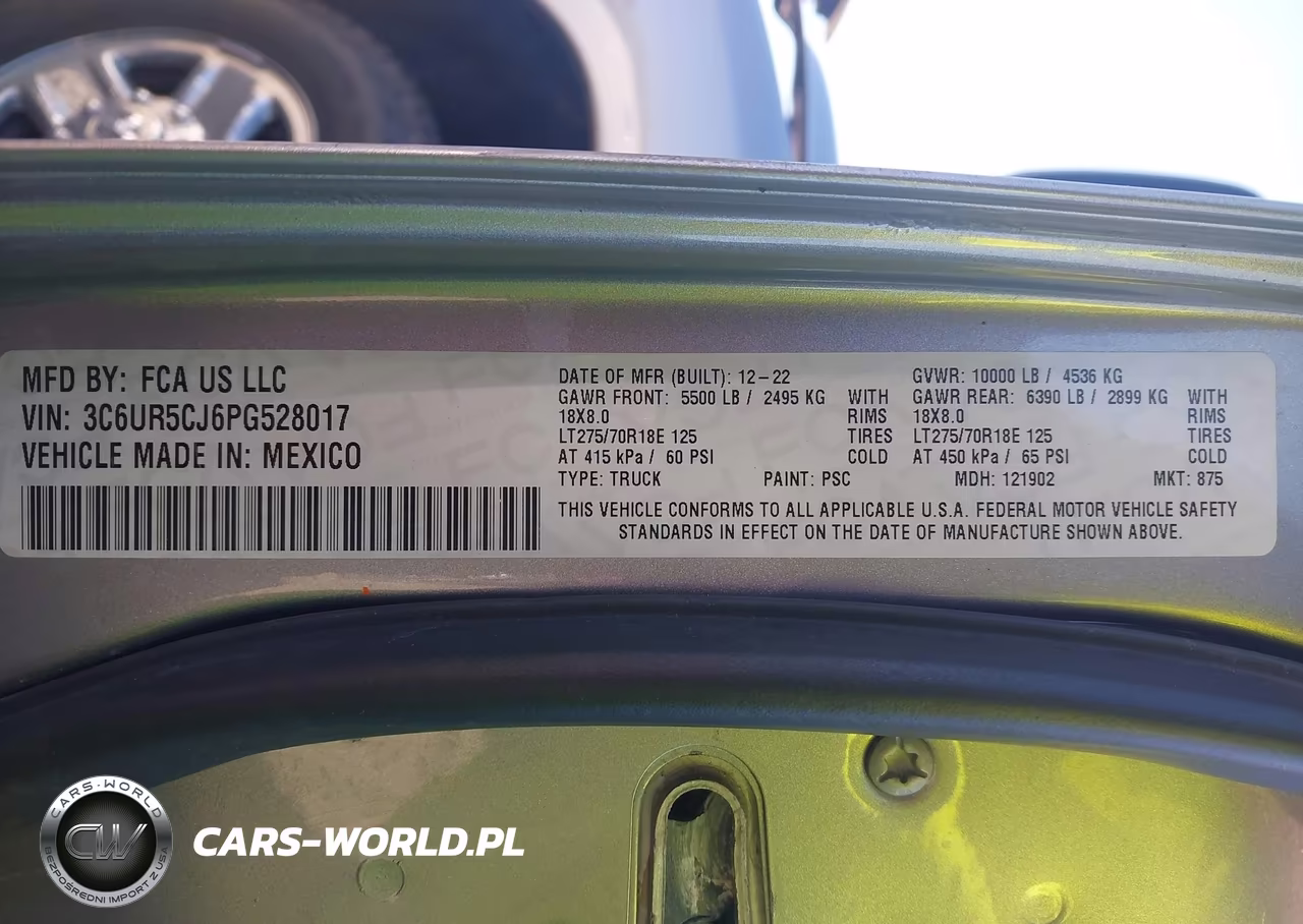 2023 Ram 2500 Tradesman 4X4 6'4 Box VIN:3C6UR5CJ6PG528017 - 9