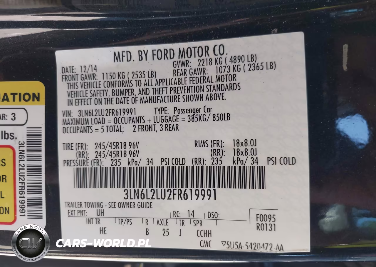 2015 Lincoln Mkz Hybrid VIN:3LN6L2LU2FR619991 - 9