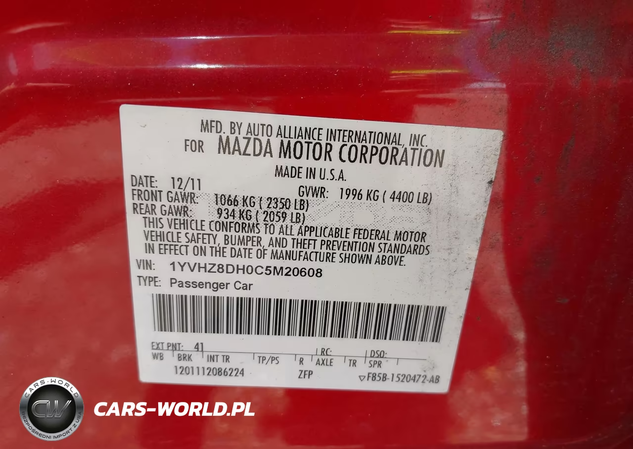 2012 Mazda Mazda6 I Touring VIN:1YVHZ8DH0C5M20608 - 9